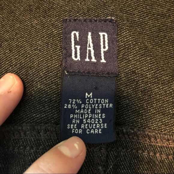 Gap grey button down top - Picture 4 of 9